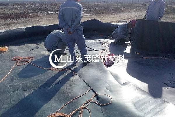 土工膜施工前的材料準備